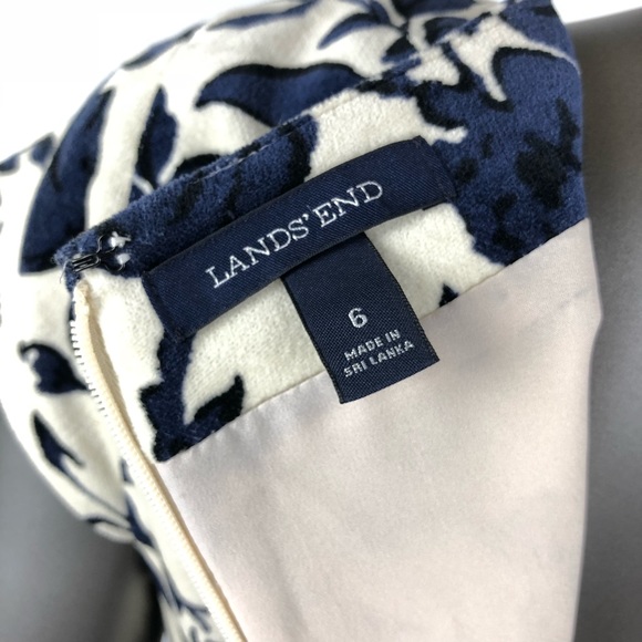 Lands End Floral Dress Size 6 - Picture 7 of 8